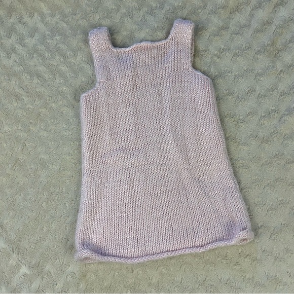 Baby Gap Pale Pink Sweater Dress Jumper Wool Blend Size 6-12 Months - Picture 5 of 5
